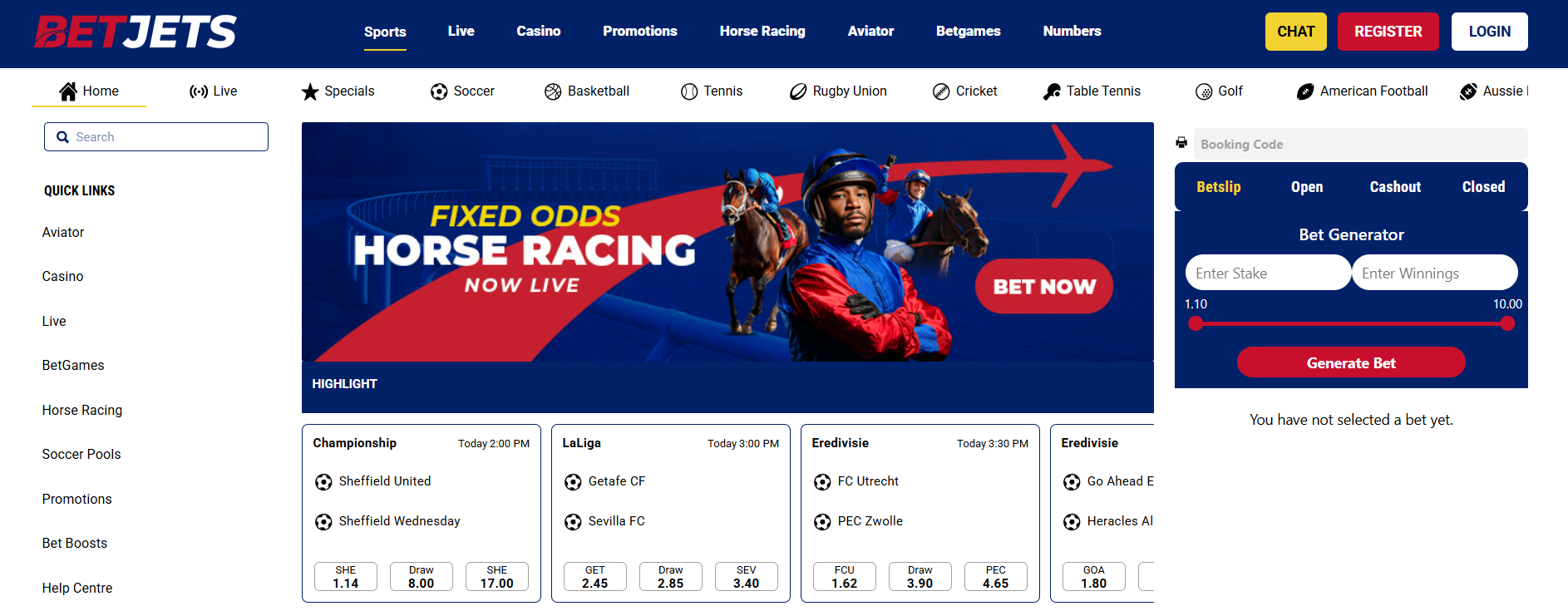 Betjets Sportsbook